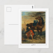 Eugène Delacroix #4 - Carte postale d'art fin (Devant / Derrière)