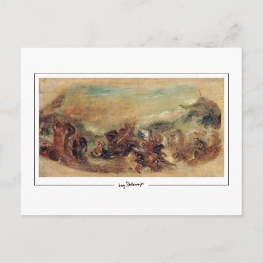 Eugène Delacroix #517 - Kunstmatig Briefkaart (Voorkant)