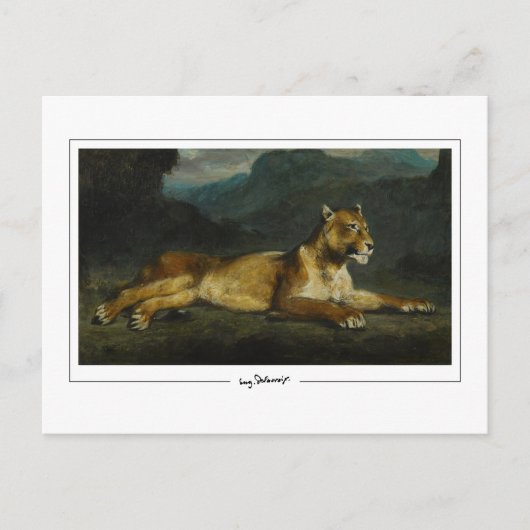 Eugène Delacroix #603 - Carte postale d'art fin (Devant)