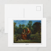 Eugène Delacroix #627 - Carte postale d'art fin (Devant / Derrière)