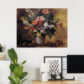 Eugene Delacroix  Bouquet van Bloemen Poster (Thuiskantoor)
