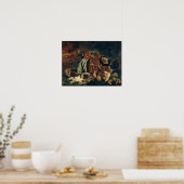 Eugene Delacroix - Dante en Virgil in de hel Poster (Keuken)