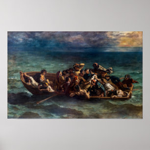Eugene Delacroix - De schipbreuk van Don Juan Poster