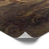 Eugene Delacroix - Jacob worstling met engel Poster (Hoek)