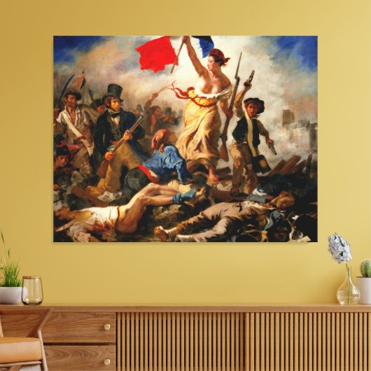 EUGENE DELACROIX Vrijheid Leading the People 1830 Canvas Afdruk (Insitu (Woonkamer))