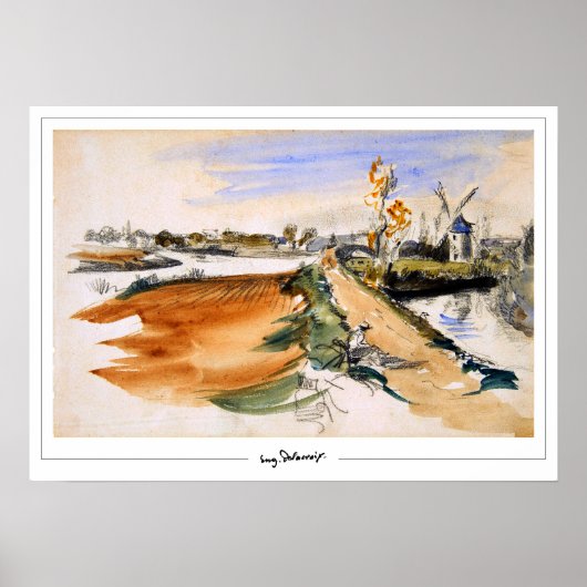 Eugène Delacroix Zedign Affiche d'art #297 (Devant)