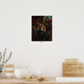 Eugène Delacroix Zedign Affiche d'art #590 (Cuisine)