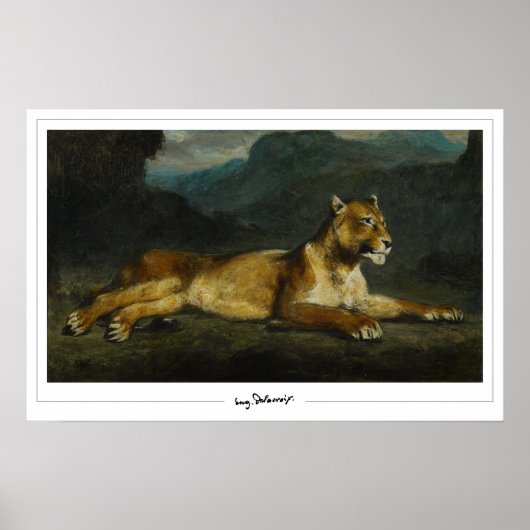 Eugène Delacroix Zedign Art Poster #603 (Voorkant)