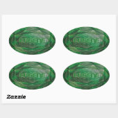 Eugene Emerald Ovale Sticker (Vel)