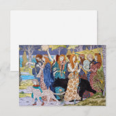 Eugene Grasset - Harmonie decoratief paneel Bedankkaart (Voorkant / Achterkant)