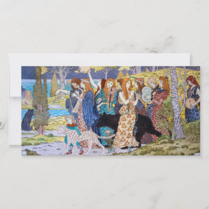 Eugene Grasset - Harmonie decoratief paneel Bedankkaart