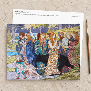 Eugene Grasset - Harmonie decoratief paneel Briefkaart