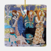 Eugene Grasset - Harmonie decoratief paneel Keramisch Ornament (Achterkant)