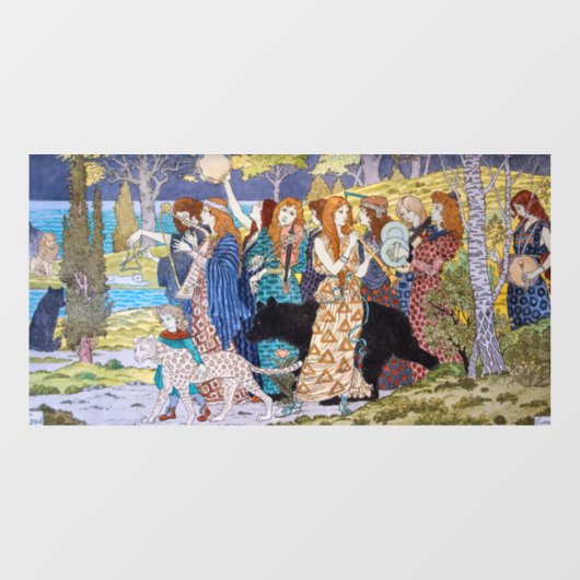 Eugene Grasset - Harmonie decoratief paneel Raamsticker (Vel)