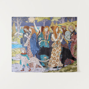Eugene Grasset - Harmonie decoratief paneel Wandkleed