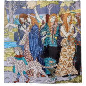 Eugene Grasset - Harmonieus decoratief paneel Douchegordijn (Voorkant)