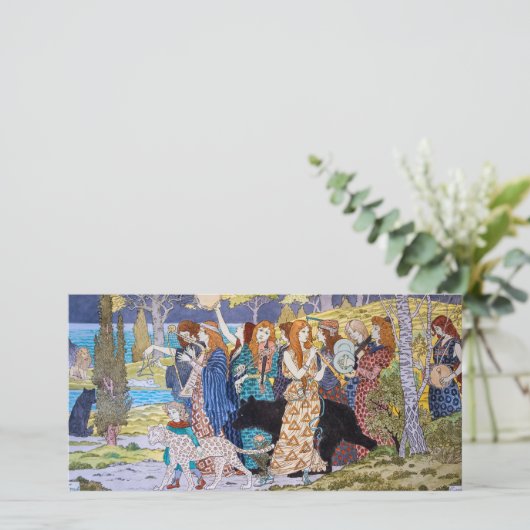 Eugene Grasset - Harmony Decorative Panel Bedankkaart (Staand voorkant)