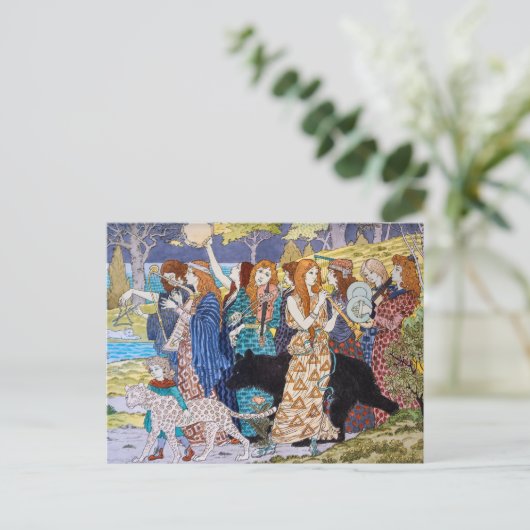 Eugene Grasset - Harmony Decorative Panel Briefkaart (Staand voorkant)