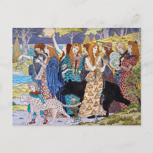 Eugene Grasset - Harmony Decorative Panel Briefkaart (Voorkant)