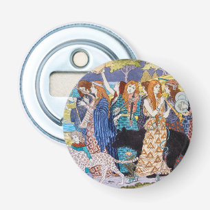 Eugene Grasset - Harmony Decorative Panel Button Flesopener