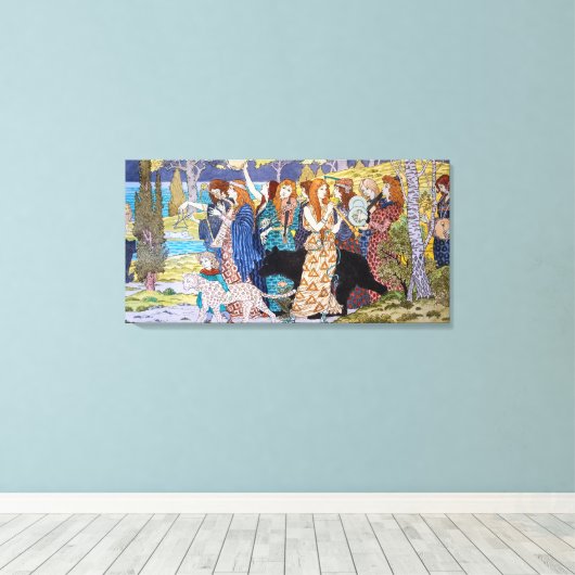 Eugene Grasset - Harmony Decorative Panel Canvas Afdruk (Insitu (Houten vloer))