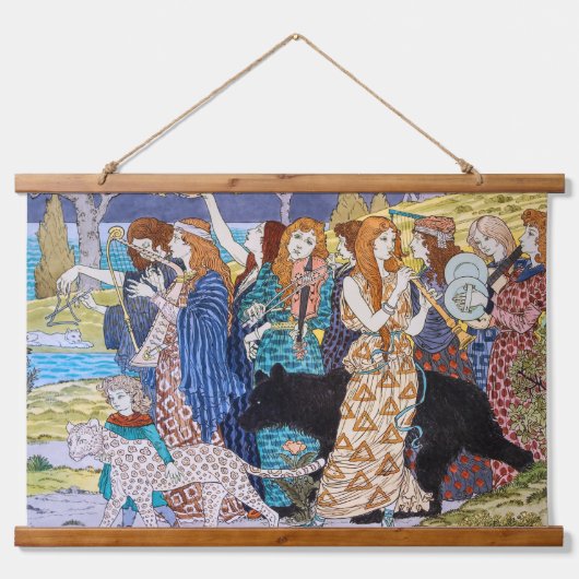 Eugene Grasset - Harmony Decorative Panel Hangend Wandkleed (Voorkant)