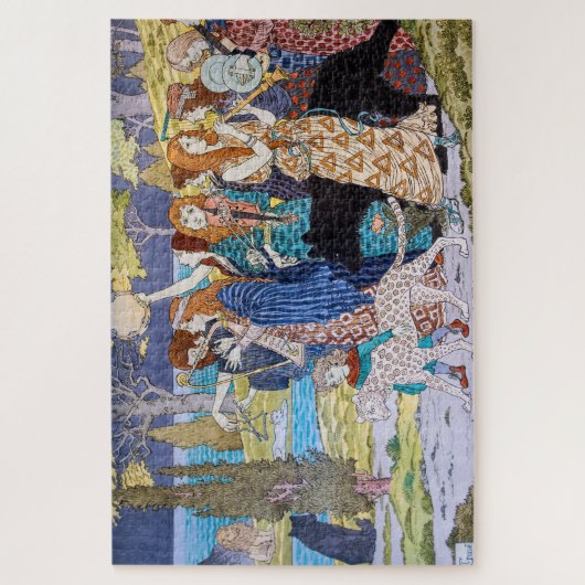 Eugene Grasset - Harmony Decorative Panel Legpuzzel (Verticaal)