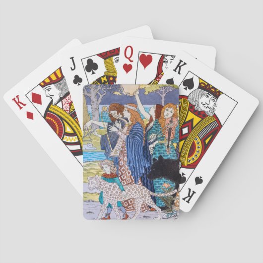 Eugene Grasset - Harmony Decorative Panel Pokerkaarten (Achterkant)