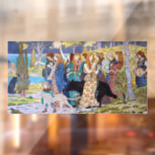 Eugene Grasset - Harmony Decorative Panel Raamsticker (Vel 2)