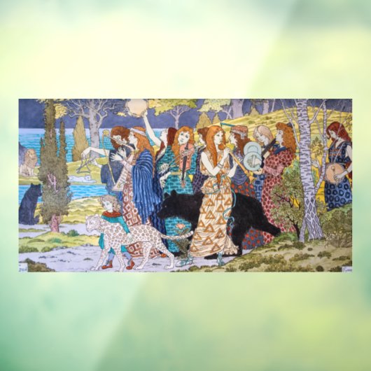 Eugene Grasset - Harmony Decorative Panel Raamsticker (Vel 3)