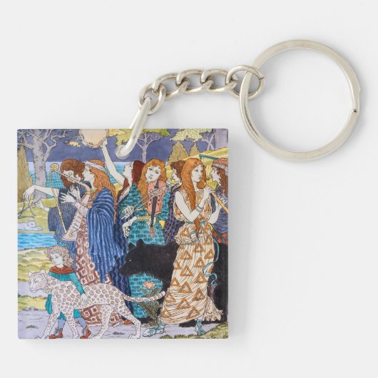 Eugene Grasset - Harmony Decorative Panel Sleutelhanger (Achterkant)