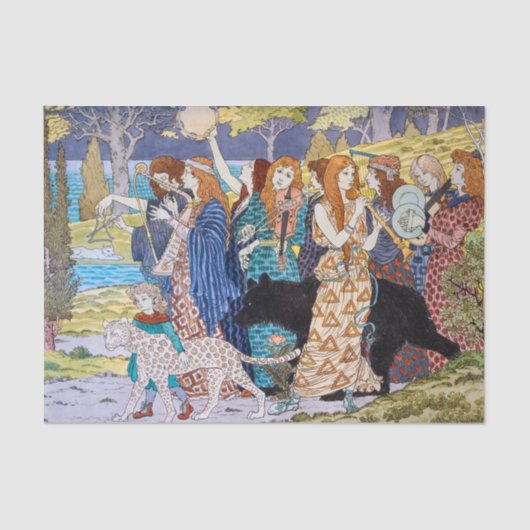 Eugene Grasset - Harmony Decorative Panel Tissuepapier (Voorkant)