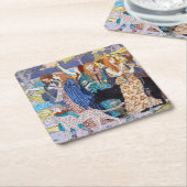 Eugene Grasset - Harmony Decorative Panel Vierkante Kartonnen Onderzetter (Schuin)