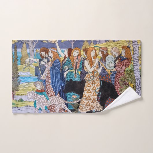 Eugene Grasset - Panneau décoratif Harmony (Serviette à main)