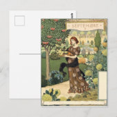 Eugène Grasset septembre Briefkaart (Voorkant / Achterkant)