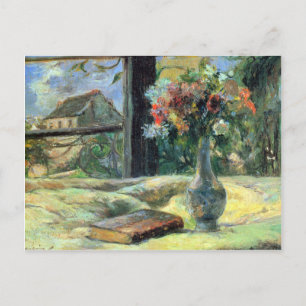 Eugène Henri Paul Gauguin - Bloem in venster Briefkaart