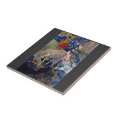 Eugène Henri Paul Gauguin - Het witte paard Tegeltje (Zijkant)