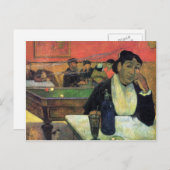 Eugène Henri Paul Gauguin - Madame Ginoux in Cafe Briefkaart (Voorkant / Achterkant)