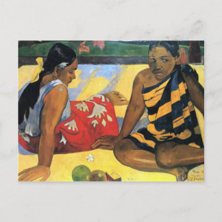 Eugène Henri Paul Gauguin - twee vrouwen uit Tahit Briefkaart