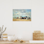 Eugène Louis Boudin Beach Scene Poster (Keuken)