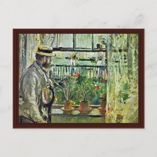 Eugène Manet op het eiland Wight Briefkaart (Voorkant)