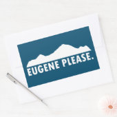 Eugene Oregon Alsjeblieft Rechthoekige Sticker (Envelop)