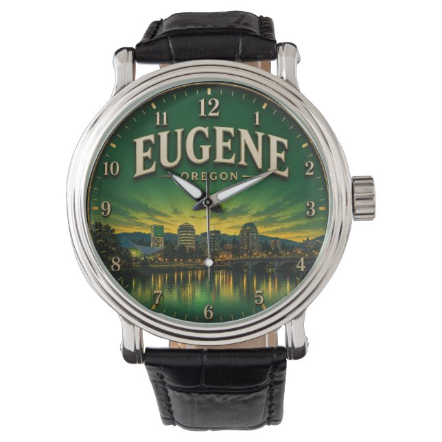 Eugene Oregon Horloge (Voorkant)