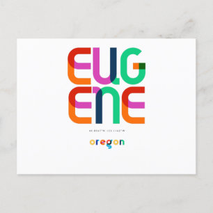 Eugene Oregon Mid Century, Pop Art, Briefkaart