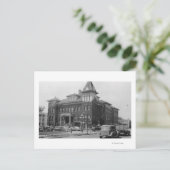 Eugene, Oregon Scene met foto van stadhuis Briefkaart (Staand voorkant)