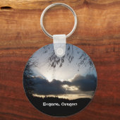 Eugene, Oregon Sunset Sleutelhanger (Voorkant)