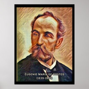Eugenio Maria De Hostos Poster vintage