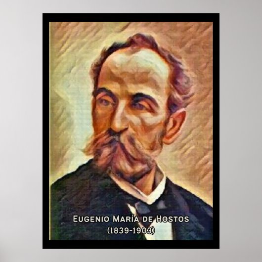 Eugenio Maria De Hostos Vintage Poster (Voorkant)