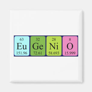Eugenio periodiek table name magnet magneet