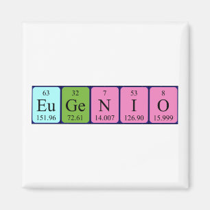 Eugenio periodiek table name magnet magneet
